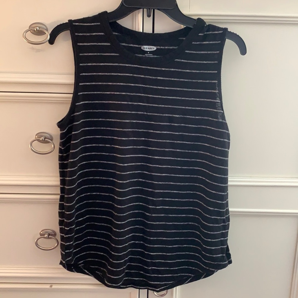 Old Navy striped muscle tee